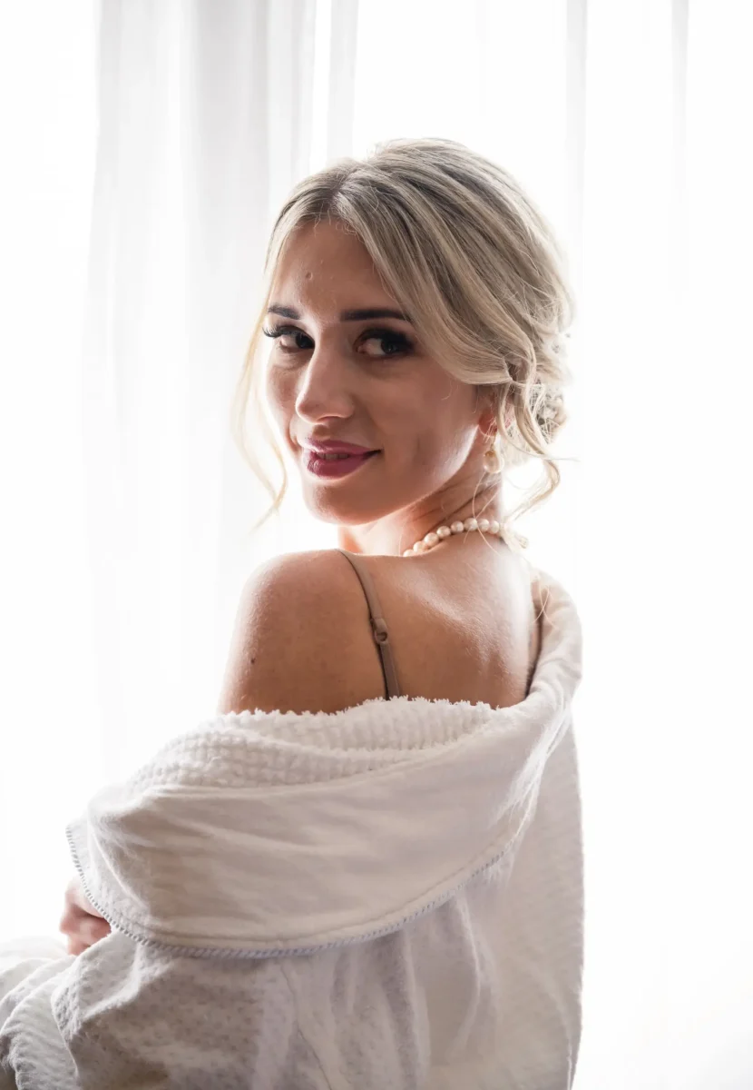 Braut bei der Hochzeit im Sonnenhof