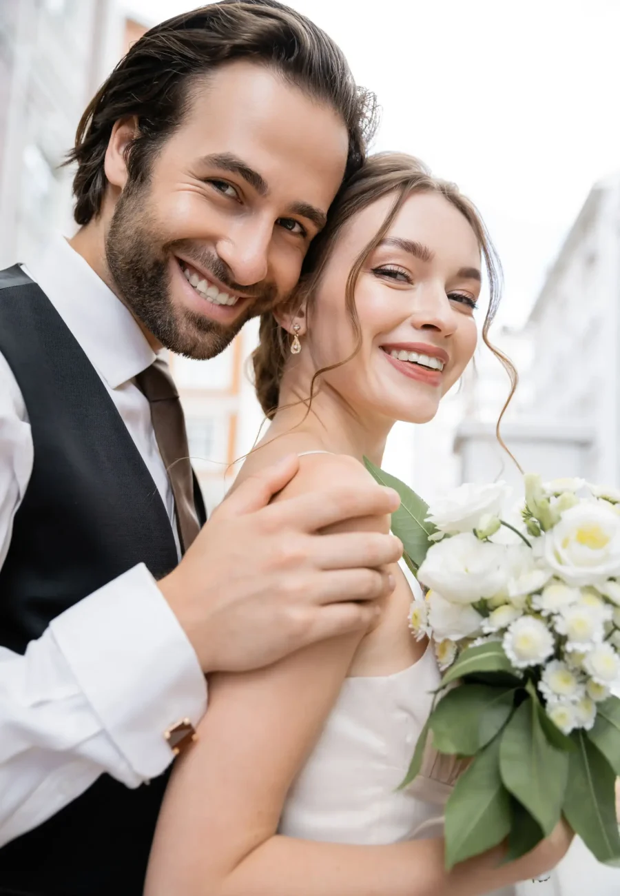 Brautpaar beim Heiraten im Allgäu im Spa Hotel Sonnenhof